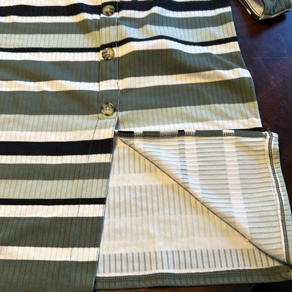 No Boundaries S (3-5) Women’s Striped Ribbed Tank Style Bodycon Dress NWOT - Picture 7 of 11